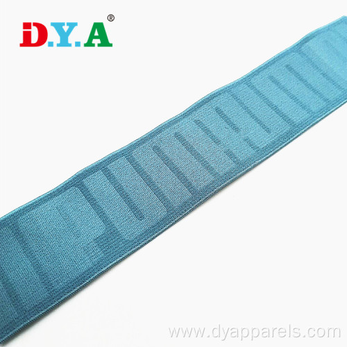 Embossed Logo Woven Elastic Webbing Band For Underwear